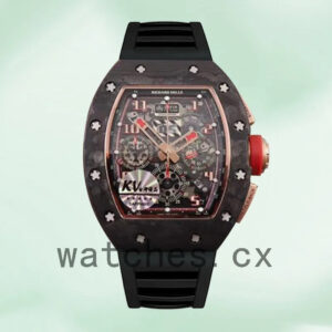 Richard Mille RM 011 RM 011 Men Around 41mm Rubber Band Replica Watches