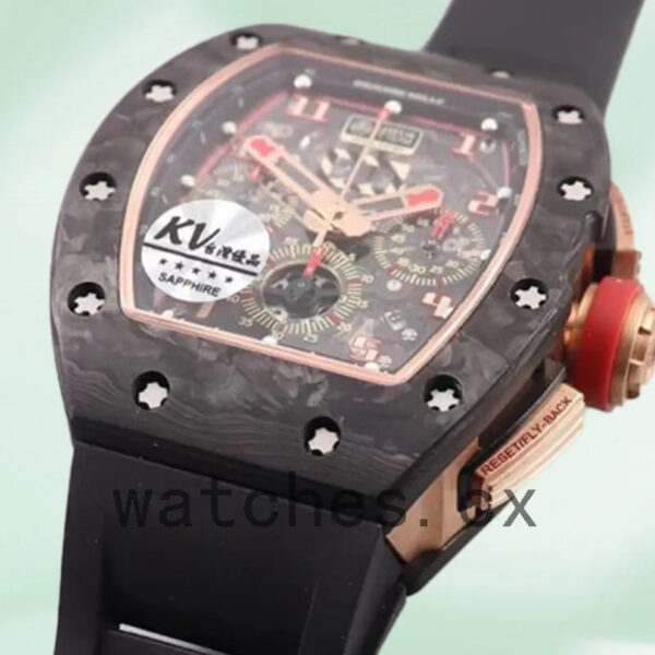 Richard Mille RM 011 RM 011 Men Around 41mm Rubber Band Replica Watches