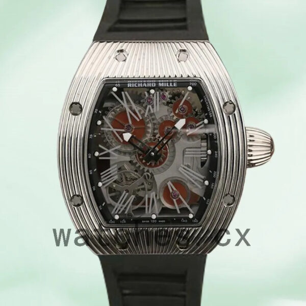 Richard Mille RM018 Men RM018-001 Around 48*39mm Transparent Dial Replica Watches