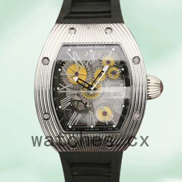Richard Mille RM018 RM018-002 Around 48*39mm Men Transparent Dial Mechanical Replica Watches