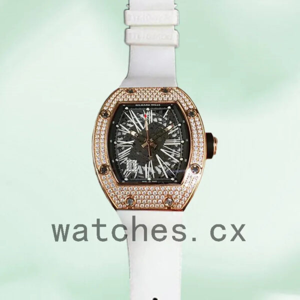Richard Mille RM023 RM023-001 Around 50*42mm Men Rubber Band Replica Watches