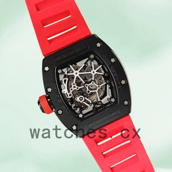 Richard Mille RM35 RM35-012 Men Around 48*40mm Rubber Band Replica Watches - Image 4