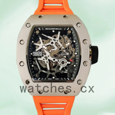 Richard Mille RM35 Around 48*40mm Men RM35-015 Skeleton Dial Replica Watches