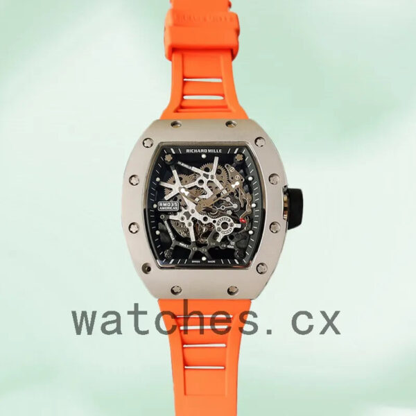 Richard Mille RM35 Around 48*40mm Men RM35-015 Skeleton Dial Replica Watches