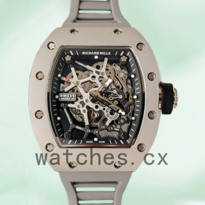 Richard Mille RM35 Around 48*40mm RM35-016 Men Mechanical Rubber Band Replica Watches