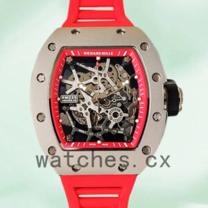Richard Mille RM35 RM35-018 Men Around 48*40mm Rubber Band Replica Watches
