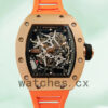 Richard Mille RM35 RM35-020 Around 48*40mm Men Mechanical Skeleton Dial Replica Watches