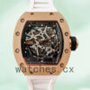 Richard Mille RM35 Around 48*40mm RM35-021 Men Skeleton Dial Rubber Band Replica Watches