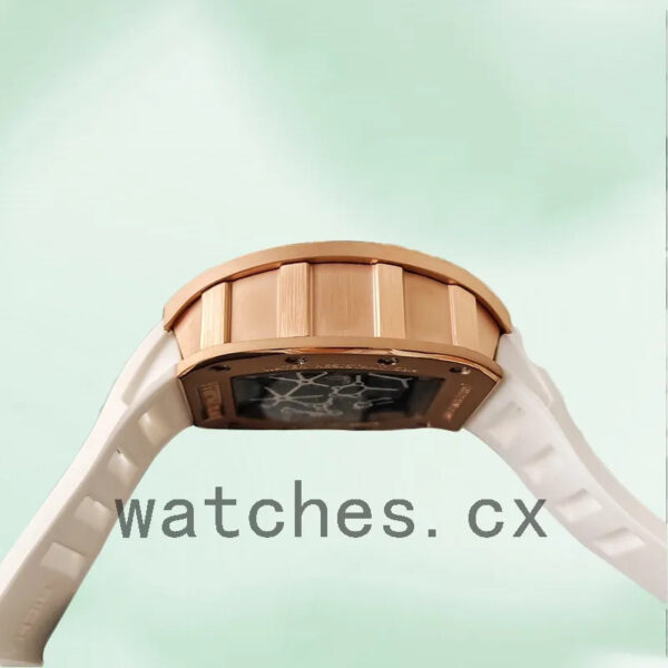 Richard Mille RM35 Around 48*40mm RM35-021 Men Skeleton Dial Rubber Band Replica Watches - Image 3