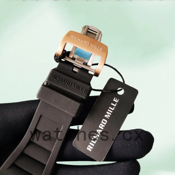 Richard Mille RM35 RM35-025 Around 48*40mm Men Skeleton Dial Rose Gold-tone Replica Watches - Image 3