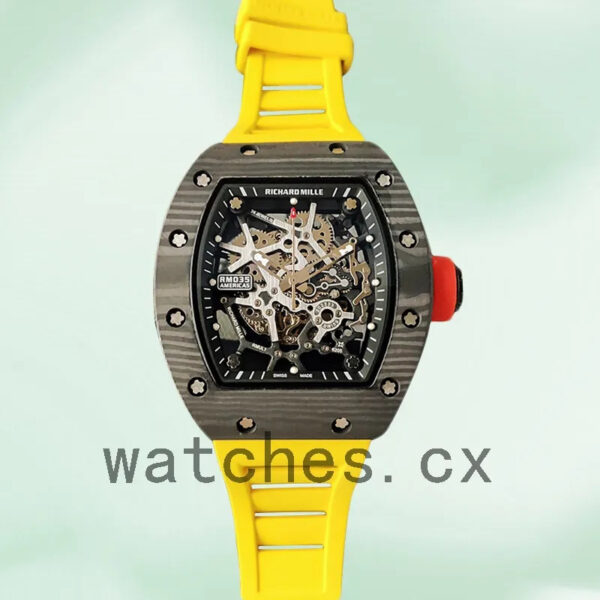 Richard Mille RM35 RM35-028 Men Around 48*40mm Skeleton Dial Replica Watches
