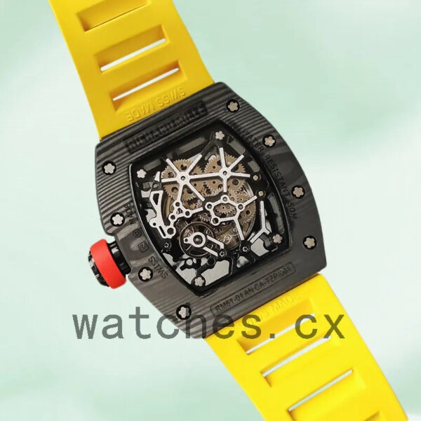 Richard Mille RM35 RM35-028 Men Around 48*40mm Skeleton Dial Replica Watches
