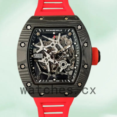 Richard Mille RM35 Men RM35-029 Around 48*40mm Rubber Band Replica Watches