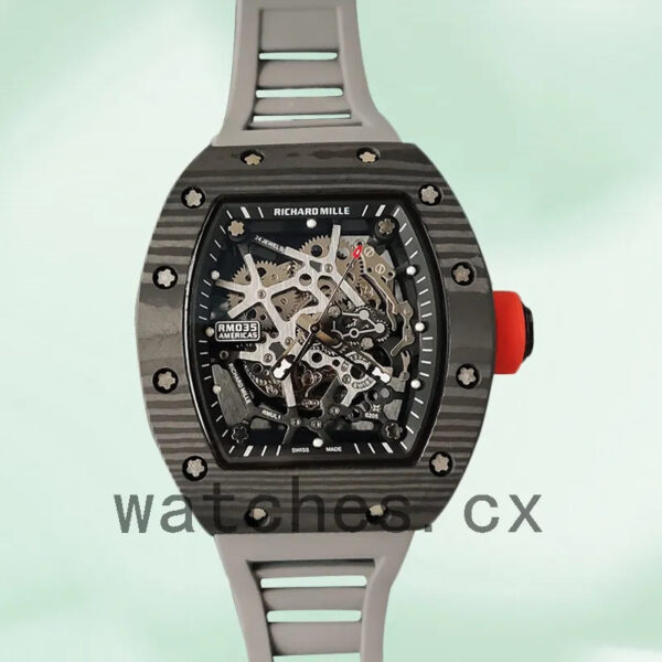 Richard Mille RM35 Around 48*40mm RM35-032 Men Skeleton Dial Replica Watches