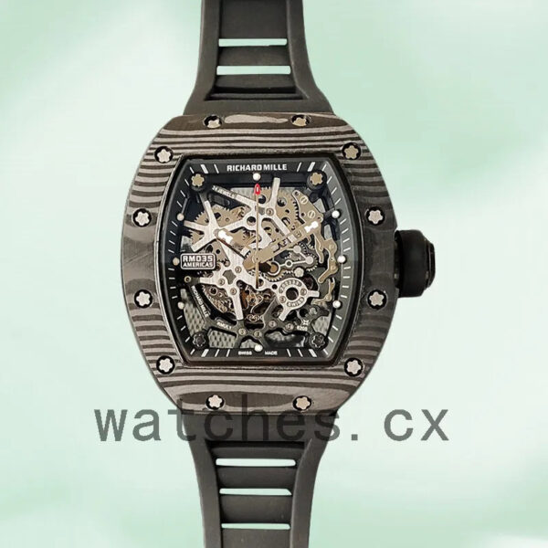 Richard Mille RM35 Around 48*40mm RM35-032 Men Skeleton Dial Replica Watches - Image 4