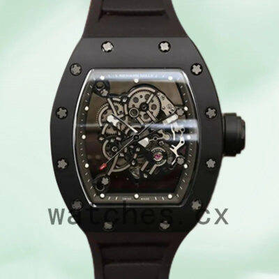 Richard Mille RM055 Around 49*42mm Men RM055-002 Black Replica Watches