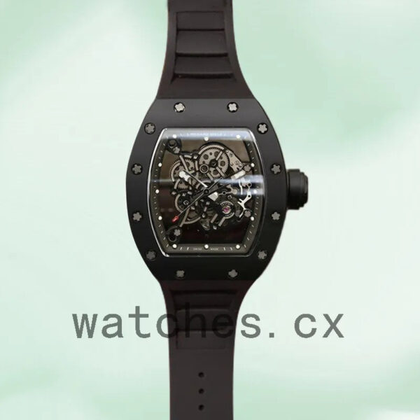 Richard Mille RM055 Around 49*42mm Men RM055-002 Black Replica Watches