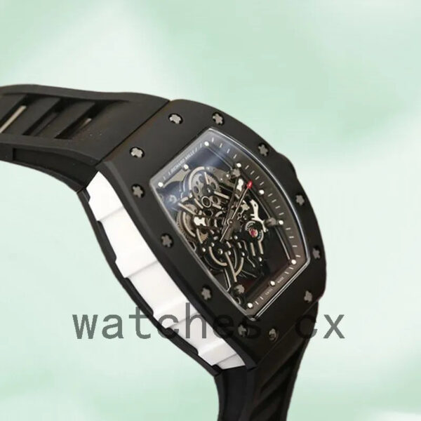 Richard Mille RM055 Around 49*42mm Men RM055-002 Black Replica Watches