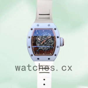 Richard Mille RM055 Around 50*42mm Men RM055-006 Mechanical Transparent Dial Replica Watches