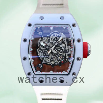 Richard Mille RM055 Men Around 50*43mm RM055-015 Rubber Band Replica Watches