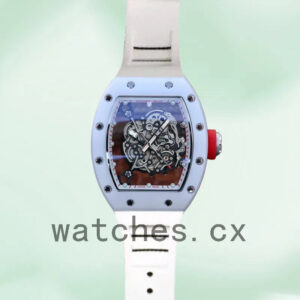 Richard Mille RM055 Men Around 50*43mm RM055-015 Rubber Band Replica Watches