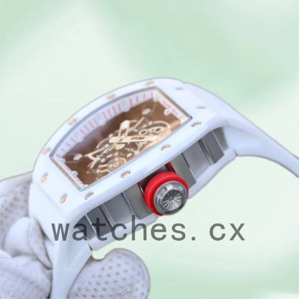Richard Mille RM055 Men Around 50*43mm RM055-015 Rubber Band Replica Watches - Image 3