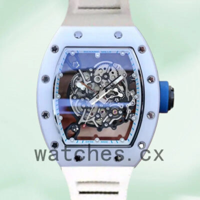Richard Mille RM055 Around 50*43mm RM055-016 Men Transparent Dial Replica Watches