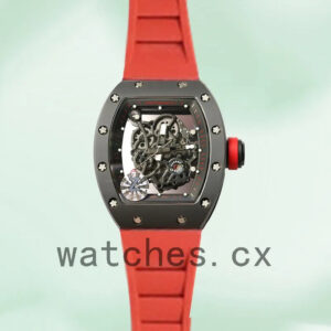 Richard Mille RM055 Around 50*43mm Men RM055-020 Rubber Band Mechanical Replica Watches