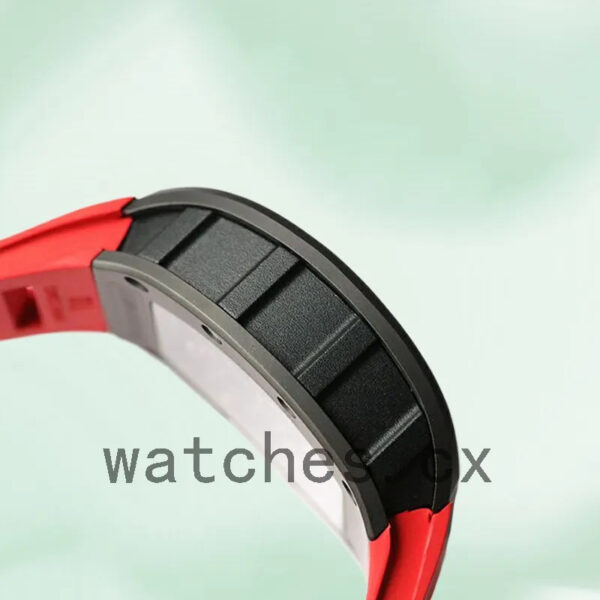 Richard Mille RM055 Around 50*43mm Men RM055-020 Rubber Band Mechanical Replica Watches - Image 3