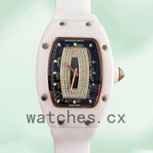Richard Mille RM07-01 Around 31*45mm Ladies RM07-01-001 Black With Diamonds Dial Replica Watches