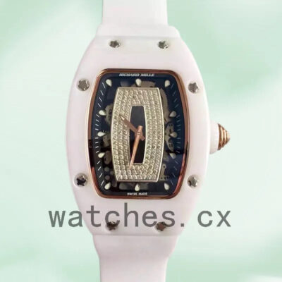 Richard Mille RM07-01 Around 31*45mm Ladies RM07-01-001 Black With Diamonds Dial Replica Watches