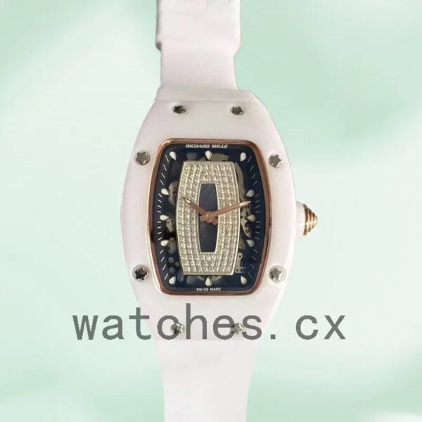 Richard Mille RM07-01 Around 31*45mm Ladies RM07-01-001 Black With Diamonds Dial Replica Watches
