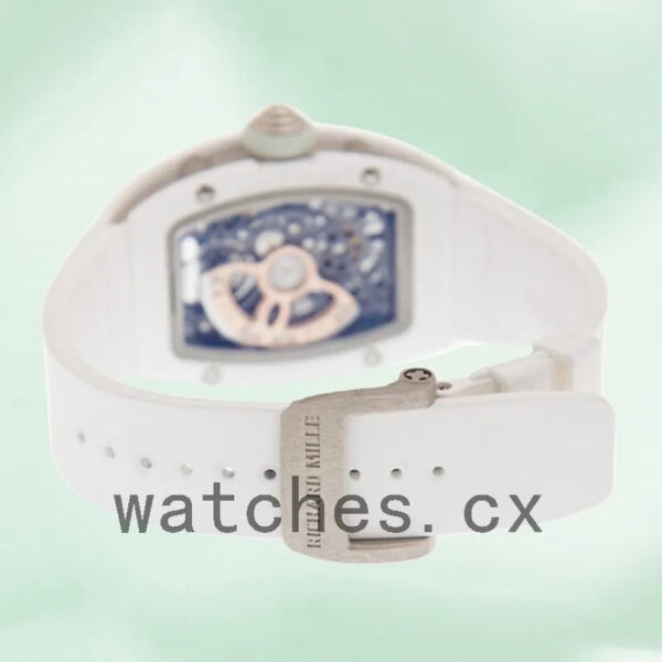 Richard Mille RM07-01 Around 31*45mm Ladies RM07-01-001 Black With Diamonds Dial Replica Watches - Image 3