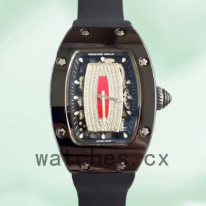 Richard Mille RM07-01 RM07-01-002 Ladies Around 31*45mm Automatic Red With Diamonds Dial Replica Watches