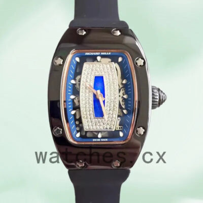 Richard Mille RM07-01 Ladies RM07-01-003 Around 31*45mm Blue With Diamonds Dial Replica Watches