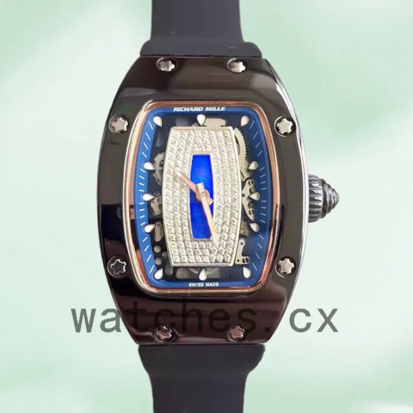 Richard Mille RM07-01 Ladies RM07-01-003 Around 31*45mm Blue With Diamonds Dial Replica Watches