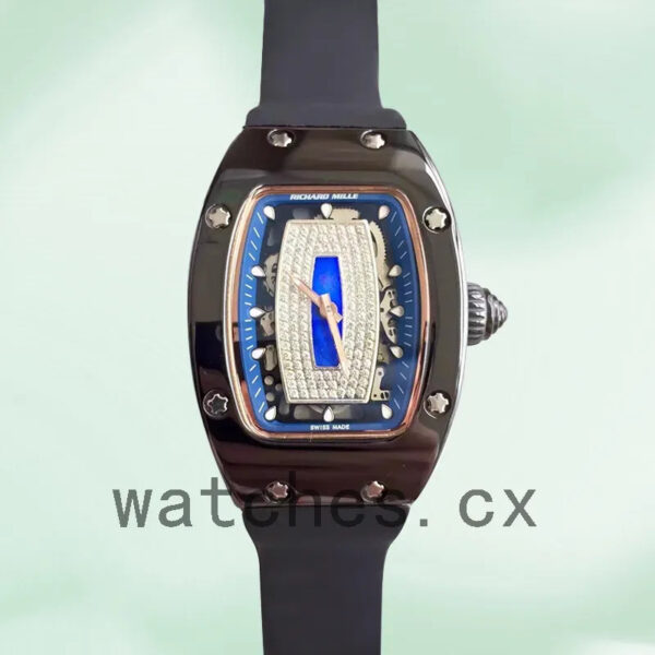 Richard Mille RM07-01 Ladies RM07-01-003 Around 31*45mm Blue With Diamonds Dial Replica Watches