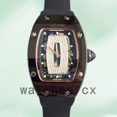 Richard Mille RM07-01 RM07-01-006 Ladies Around 31*45mm Black With Diamonds Dial Replica Watches