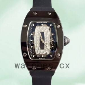 Richard Mille RM07-01 Ladies Around 31*45mm RM07-01-008 Black Black With Diamonds Dial Replica Watches