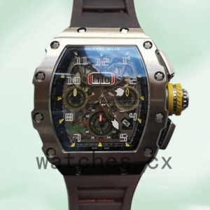 Richard Mille RM011 RM011-003 Men Around 50*40mm Silver-tone Replica Watches