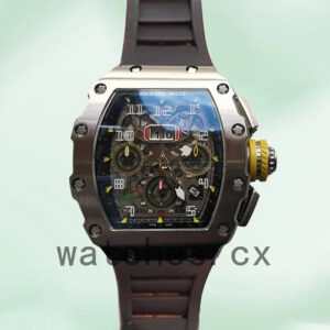 Richard Mille RM011 RM011-003 Men Around 50*40mm Silver-tone Replica Watches