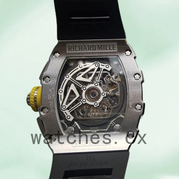 Richard Mille RM011 RM011-003 Men Around 50*40mm Silver-tone Replica Watches - Image 4