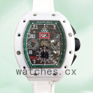 Richard Mille RM011 Men Around 50*40mm RM011-008 Transparent Dial Replica Watches