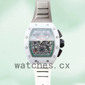 Richard Mille RM011 Men Around 50*40mm RM011-008 Transparent Dial Replica Watches