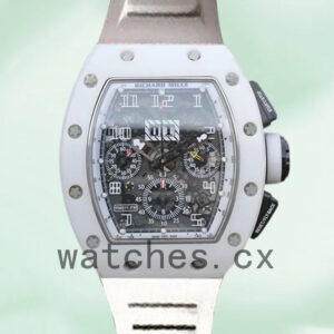 Richard Mille RM011 Men RM011-012 Around 50*40mm Automatic Rubber Band Replica Watches