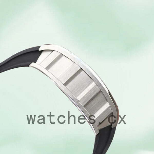 Richard Mille RM011 Men RM011-013 Around 50*42mm Rubber Band Transparent Dial Replica Watches - Image 3