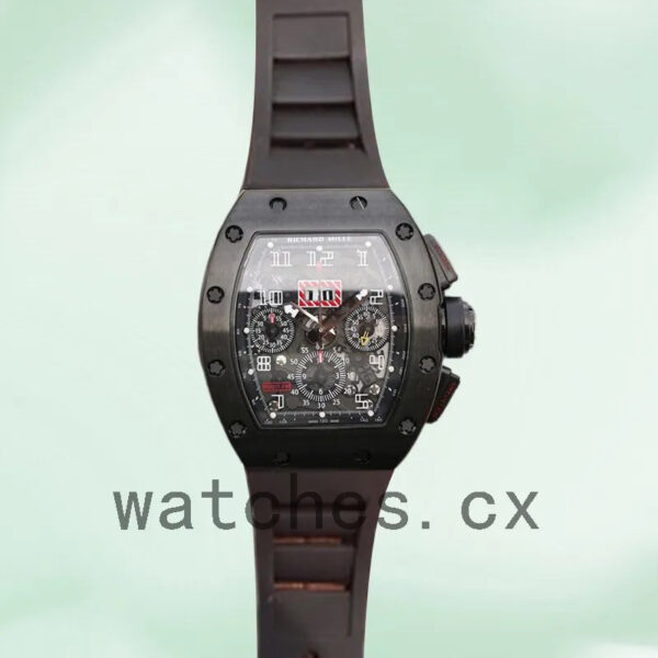 Richard Mille RM011 Men Around 50*42mm RM011-014 Automatic Black Replica Watches