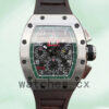 Richard Mille RM011 RM011-016 Men Around 50*42mm Silver Replica Watches