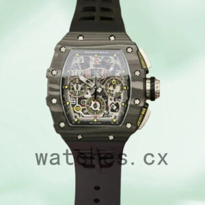 Richard Mille RM11-03 Men Around 50*40mm RM11-03-002 Black Automatic Replica Watches
