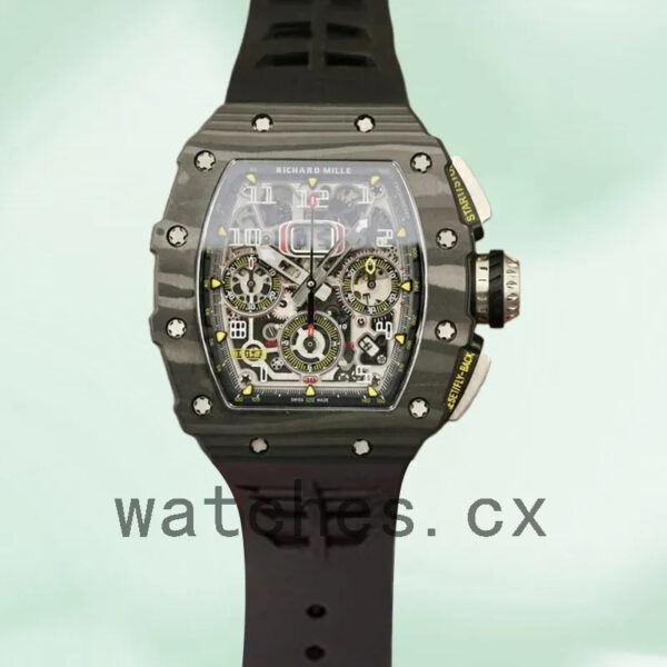 Richard Mille RM11-03 Men Around 50*40mm RM11-03-002 Black Automatic Replica Watches